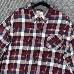 Weatherproof Vintage Mens XXL‎ Flannel Shirt Plaid Button Down Long Sleeve